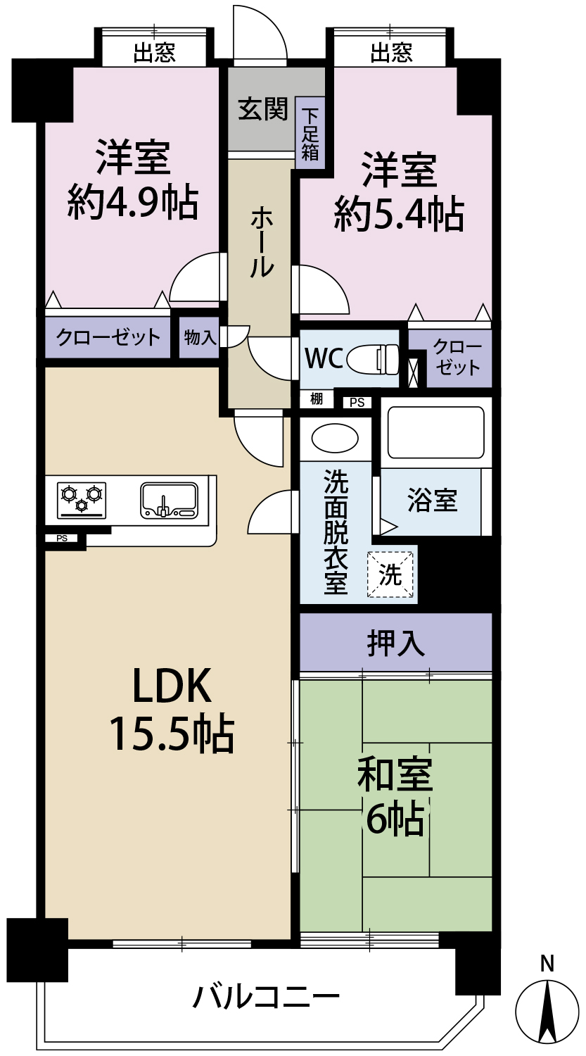 新着！☆マンション情報☆東和パークハイツ池之上３LDK！