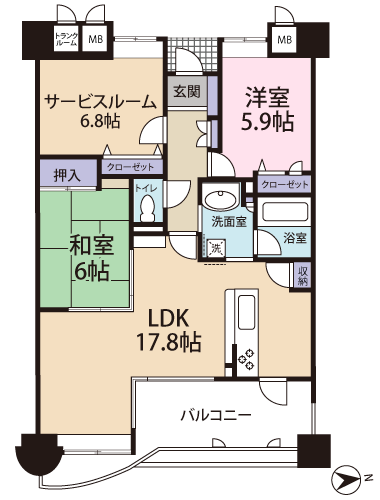 新着！☆マンション情報☆グランドパレス西鹿児島３LDK！